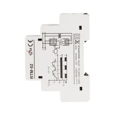 Regulator temperatury RTM-02 -10 do 40stC bez sondy 230V AC ZAMEL (EXT10000198-WPL)